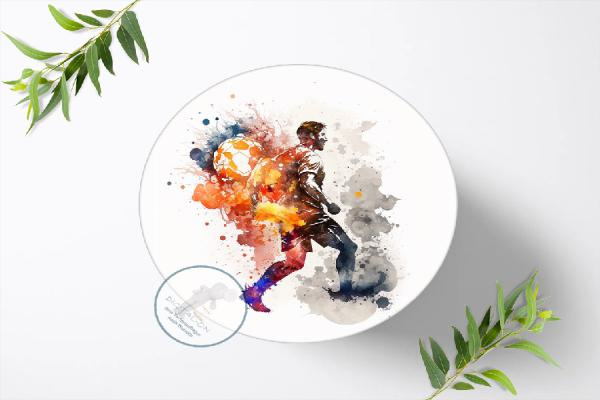 Fußball Tortenaufleger , Ø 20cm, 1305z